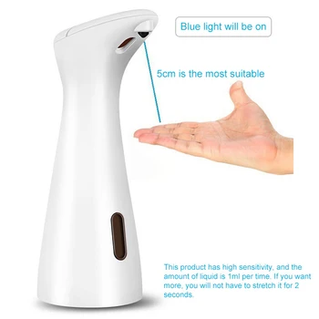 200 ml Automatické Peny Zásobník Smart Indukčné Pena Dávkovač tekutého Mydla Inteligentný Senzor Hand Sanitizer Mydla Dotyk