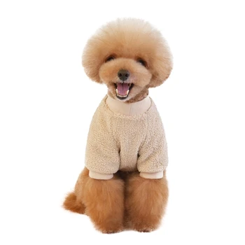 2020 Nové Pet Jeseň Kabát Zime Teplé Kostým Oblečenie Pre Malých A Stredných Psa Šteňa obojstranné Velvet Jednoduché