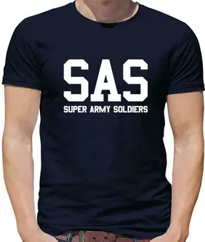 SAS Super Armády Vojaci Mens T-Shirt - Britské Sily - Špeciálne Letecké Služby