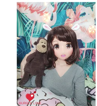 (NOVÉ-17) Reálne Halloween Party BJD Baby Doll Anime Maska Cosplay KIG Anime Silikónové Masky Cosplay Kigurumi Kríž Bielizníka
