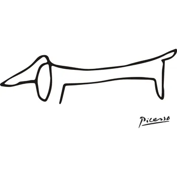 Pablo Picasso Sa Jazvečík Pes Vytlačiť Plátno Abstraktné Zvieratá Minimalistický Wall Art Detská Izba Advokátskej Kancelárie, Domova, Bez Rámu