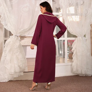2021 Vestido De Mujer Abaya Dubaj Turecko Moslimskou Módne Oblečenie Oblečenie Afriky Dlhé Šaty Pre Ženy, Župan Noel Djellaba Femme