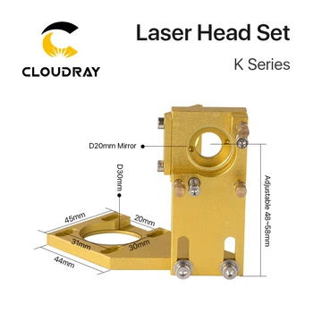 Cloudray K Sérii CO2 Laser Hlavu Nastaviť D18 20 Objektív pre 2030 4060 K40 Laserové Rytie Stroj na Rezanie