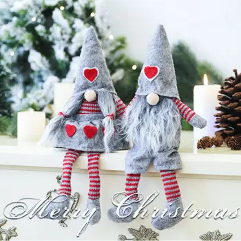 Roztomilý Gnome/Tomte Santa Claus, Vianočné Bábika Domova Deti Darčeky 2019 Pletenie