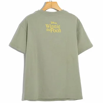 Disney Winnie the Pooh T-Shirt Ženy Vintage Bežné Cartoon Medveď Harajuku Tričko Ženy Lete O-Krku Krátke Sleeve Tee Topy Femme