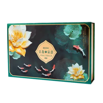 Orientálna Kráska Lotus make-up Darček Box Set BB Krém, Očné linky, Rúž Obočie Pero Zvýrazniť Červenať 10Pc Make Up Súprava nástrojov Kozmetika