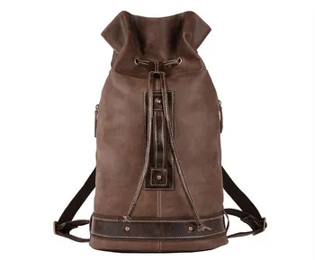 Nový model hovädzie kože veľký batoh vonkajšie cestovná taška notebook taška pre mužov