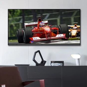 F1 Racing Plagát Maliarske Plátno Tlačiť Hoom Dekor Wall Art Obrázok Pre Obývacia Izba Domáce Dekorácie Frameless