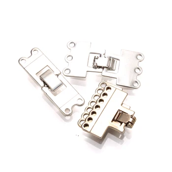 5 ks Multi strand náramok lock spona kovové Strieborné pozlátené šperky poznatky Pre KUTILOV, Takže Konektory Príslušenstvo Componenets