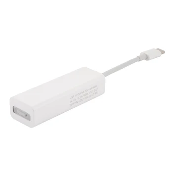 Čierny/Biely USB C do Magsafe 2 Adaptér Magnetický 5Pin Converter pre MacBook Pro#50