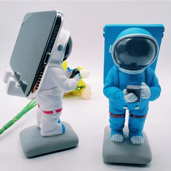Klasické Astronaut Spaceman Mobilný Telefón Stenu Stojan Inteligentné Telefóny Držiteľ Podporu Stôl Výzdoba pre iPhone Xiao Huawei Samsung