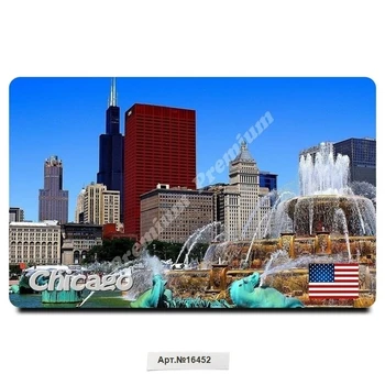 Chicago USA suvenír darček magnet na zber