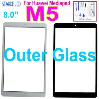 Nové Pre Huawei MediaPad M5 Lite 8 JDN2-W09 Dotykový Displej Predné Sklo, Vonkajší Sklo Objektívu, Panel Náhradný Diel nie LCD