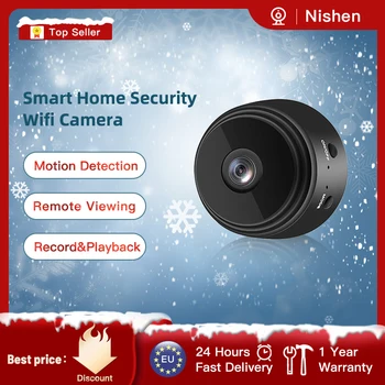 1080P Full - Mini WIFI IP Kamera, Bezdrôtové Mini Kamery, Vnútorné Home Security Noc Mobile Detekcie Diaľkový Alarm