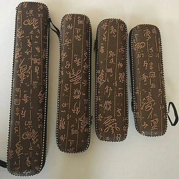 Staroveký Čínsky znak flauta Prípade 2-Sekcia Bambusová flauta bag anti-wrestling pevný rámček Woodwind nástroj Dizi príslušenstvo