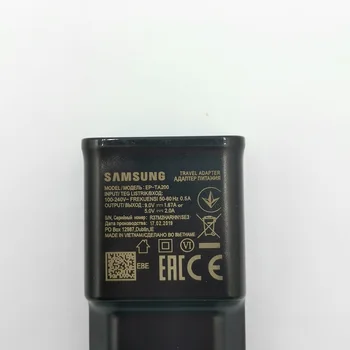 Pôvodné Samsung S10 rýchlo nabíjačka, usb stenu adaptér EÚ Typu C Konektor Kábel pre S9 S8 Plus S10e s11 Poznámka 8 9 10 A50 A60 A70 A80 A40