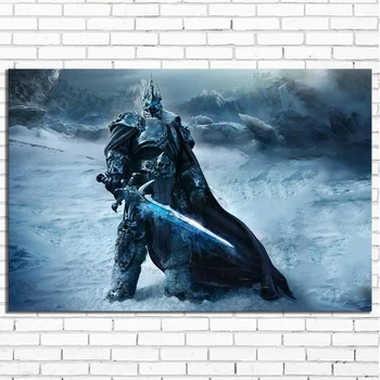 World of Warcraft Wrath of The Lich King Hra Plagát HD Plátno na Maľovanie Fantasy Múr Umenia pre Home Decor