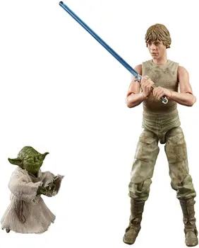 6inch Hasbro Star Wars Black series Luke Skywalker Yoda anime action & hračka údaje model hračky pre deti,