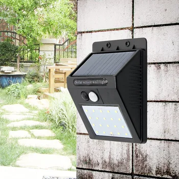 Solárne Svetlá Oddelené Pohybový Senzor LED Solárne Svetlo Nepremokavé Biela 6000-6500K 20/28leds pre Vonkajšie Ulici Záhradné Dekorácie