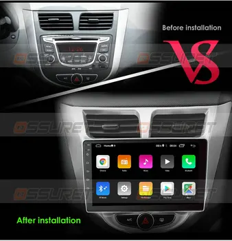 Pre Hyundai Solaris prízvuk Verna i25 auto dvd IPS Android s gps navigácia, rádio, video, auto stereo prehrávač multimediálnych súborov