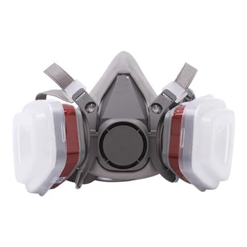 6200 Respirátor Plynová Maska, Celotvárové Masky Self-Priming Typ Filtra Veľké Zorné Pole Môže Byť Pripojený Filter Plynová Maska