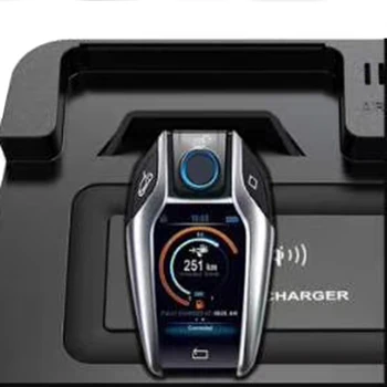 Pre BMW 5 6 Série G30 G38 G32 6GT 2017 2018 2019 10w auto bezdrôtovú nabíjačku QI nabíjačka telefónu nabíjaciu podložku príslušenstvo