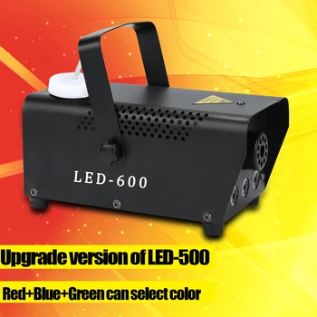 Upgrade verzia LED-600 Hmla stroj bezdrôtové ovládanie 500W DJ party stage svetlo RGB farebný vyberte disco domácej strany dymu stroj