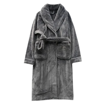 Zimné dámske plus velvet hrubé nightgown pyžamo domáce oblečenie župan flanelové Japonský teplé dlhé rukávy 2020 nové