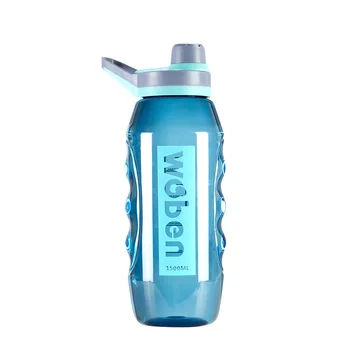 1000/1500ML Športová Fľaša na Vodu Outdoorové Fľaše s Vekom Eco-Friendly Drinkware Turistika Kempovanie Plastové Veľkú Kapacitu R2029