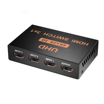 3 v 1, HDMI Splitter Prepínač Adaptéra Prepínač 4K Ultra HD HDCP 3D HDR S ovládaním HDMI Prepínač Prepínač
