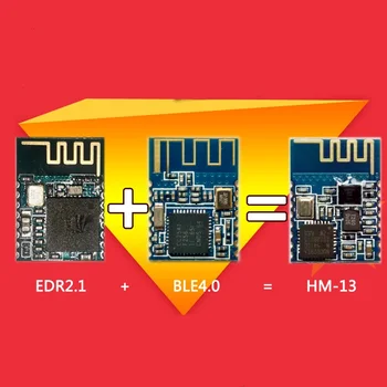 1 ks x HM - 13 duálny režim bluetooth 4.0 modul podpory SPP BLE master a slave, všetko v jednom dlhý rad DOSKA NIE je SÚČASŤOU HM-13