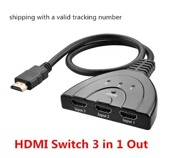 Univerzálny HDMI Swtch 3 v 1 z Adaptér s 3 porty pre 1080P 3D 4k HDMI AUTO Prepnite Prepínač Splitter Hub, NAJVYŠŠEJ kvality