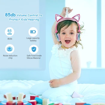 Roztomilý Slúchadlá Jednorožce 3,5 MM Káblové Deti Slúchadlá Slúchadlá Gaming Headset pre Dospelých Detí Narodeninám