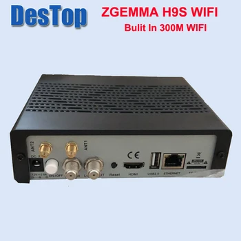 2 ks/veľa 2019 Super Predaj ZGEMMA H9S 300M WIFI 4K UHD TV Box H. 265/HEVC Podporu QT I-P-TV Jeden DVB-S2X Sat Tuner