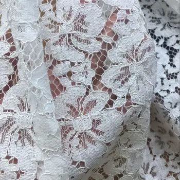 Latest vysoká kvalita francúzskej čipky rias svadobné čipky textílie 150*150 CM/kus doprava zadarmo white black svadobné šaty čipky