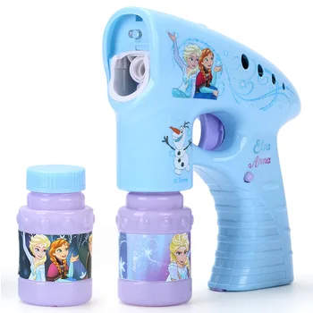 Mrazené Elsa Anna Disney cars Roztomilý Automatické Bubble Machine Gun Mydlo bublifuk Vonkajšie Dieťa juguetes brinquedos Hračky pre Deti