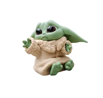 5 ks/set Disney Star Wars Dieťa Yoda Anime Zber Obrázok Hračky Mandalorian Dieťa Yoda Model Bábika Darček pre Deti Deti