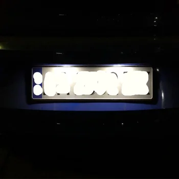 2 ks Auto LED špz Svetlo Led poznávacia značka Držiak výbojky Pre Golf 7 MK7 Passat B8 EOS Amarok Beetle, Polo 6R Scirocco