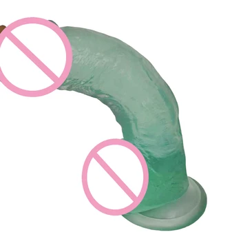 20*4,5 CM transparentné dildo realistického mäkký penis umelé veľký péro masturbator prísavky dilda dospelých, sexuálne hračky pre ženy