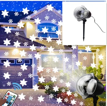 Vonkajšie Sneženie Projektor LED Fáze svetelný Efekt Pohybujúce sa Snehu Záhrada Laser na Čítanie S Diaľkovým ovládaním Funkcie na Vianoce Pa