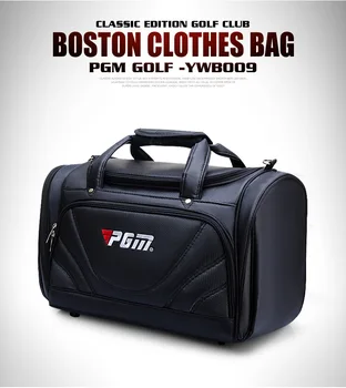 PGM golfové oblečenie taška mužov PU loptu balík multi-funkčné oblečenie taška super kapacita