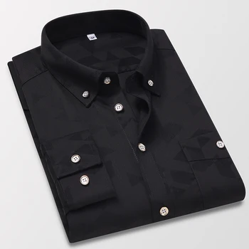 Jeseň 2020 nové pánske koberčeky vytlačené dlho puzdre tričko business casual módy klasické