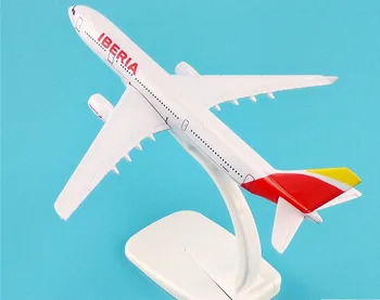 16 CM Španielska Iberia Airlines A330 kovov v lietadle na Narodeniny darček lietadlo, modely, hračky Doprava Zadarmo