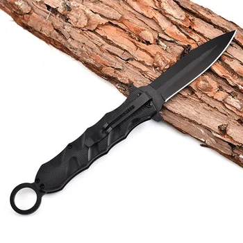 Black nože 3CR13 Oceľový Skladací Nôž Camping Poľovnícke Taktické Prežitie Nože Hliníková Rukoväť, Vonkajšie Vrecko výchovy k DEMOKRATICKÉMU občianstvu Nástroje