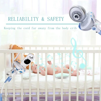 Univerzálny Baby Monitor Držiak s Popruh Flexibilné Baby Kameru Pripojit Polica Žiadne Vŕtanie Monitor DAG-lode