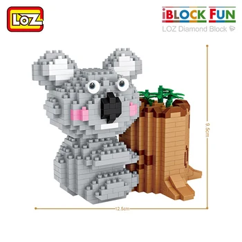 LOZ Diamond mini Bloky Koala Držiak na Pero Roztomilý Zvierat Micro Budovy Tehlové Bloky Tvorivé Dekompresný Hračka Detí, Darček 9212