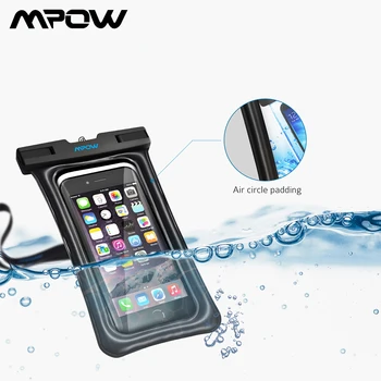 Mpow PA077 Floatable IPX8 Vodotesné Telefón Prípade Taška 6 Palcový Univerzálne Puzdro Pre Telefón iPhone Samsung Huawei Hornor 10 Smartphone