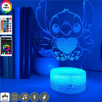 Disney Milenca Steh Cartoon LED Nočné Svetlo pre Deti detský Spálne Dekorácie Roztomilý Dekoratívny Steh 3d Svetlo Stolná Lampa Dary