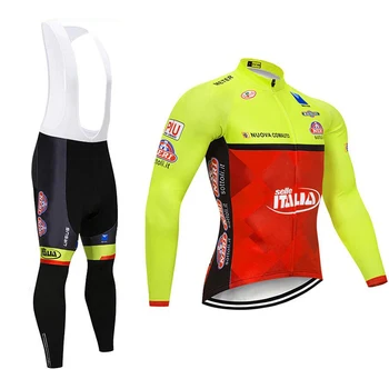 Pro Team Zimné Thermal Fleece Cyklistické Oblečenie pre Mužov taliansky cyklistické dresy Vonkajšie Koni Bike MTB 6xl cyklistické Náprsníkové Nohavice