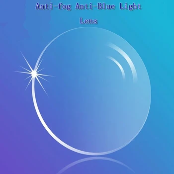 1.56 Anti-Fog Proti-Modré Svetlo Živice Predstavenie Šošovky Krátkozrakosť Presbyopia Astigmatizmus Optické Sklá Objektívu HD Stvrdnúť Povlak Objektív